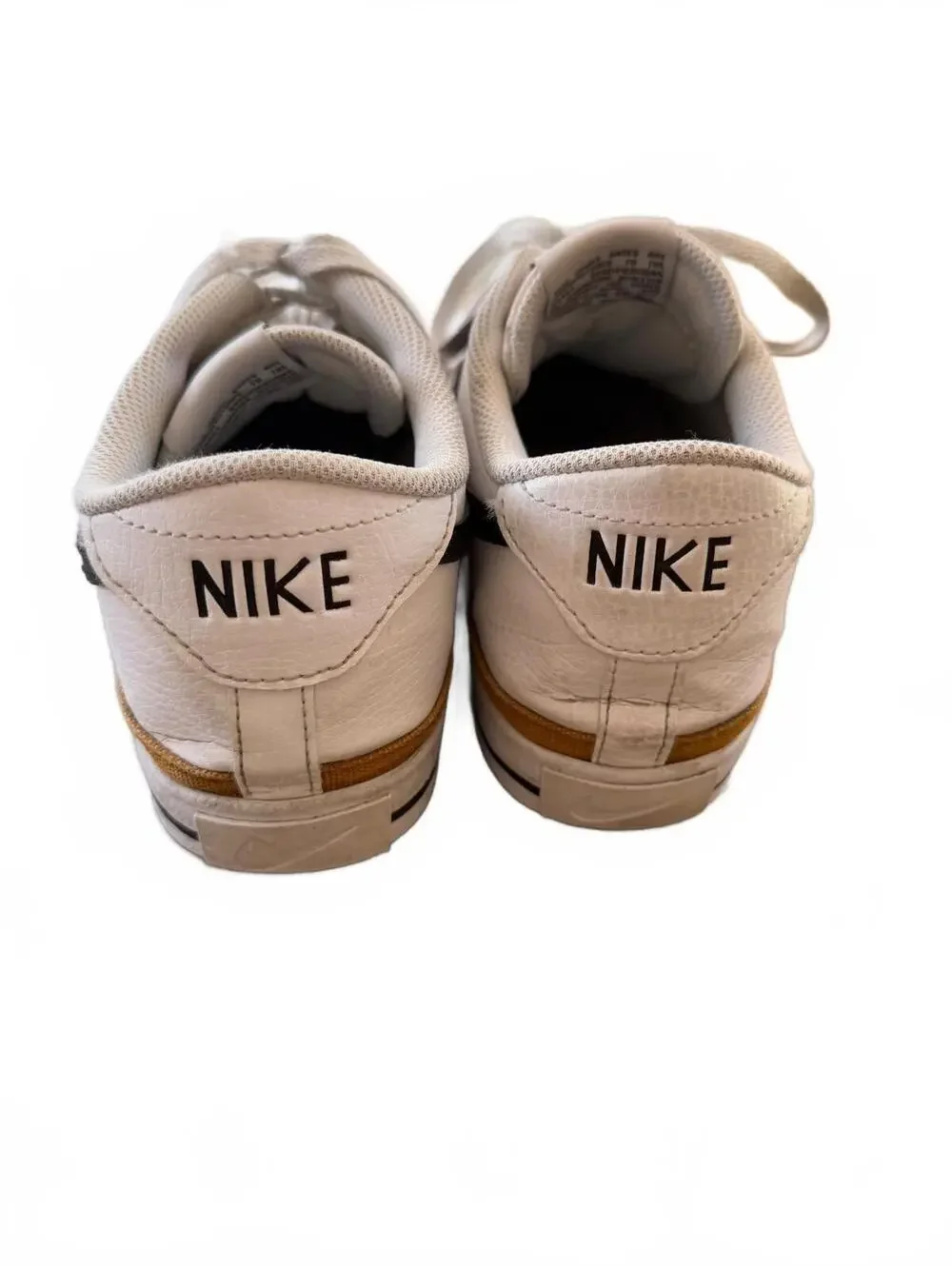 Nike Court Legacy Leather Sneakers White Desert Ochre DH3162-100 Casual Shoes